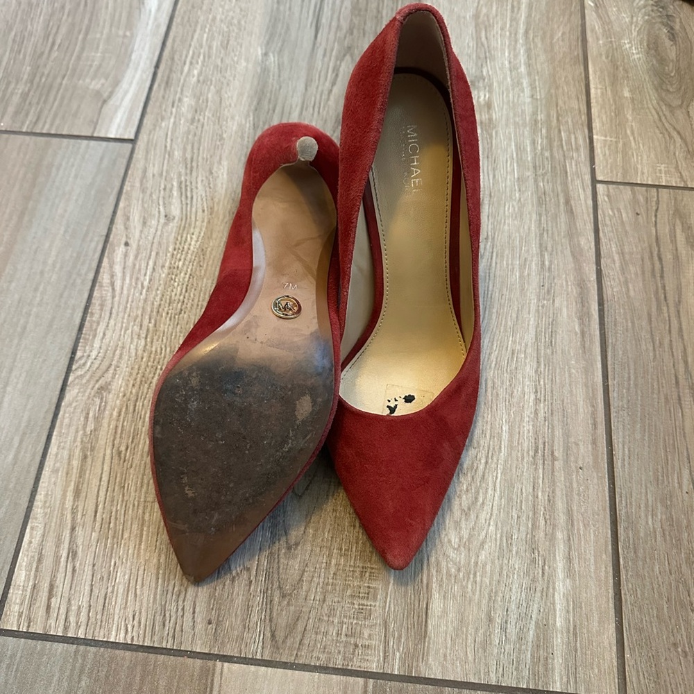 Michael Kors Crimson Suede Heels
